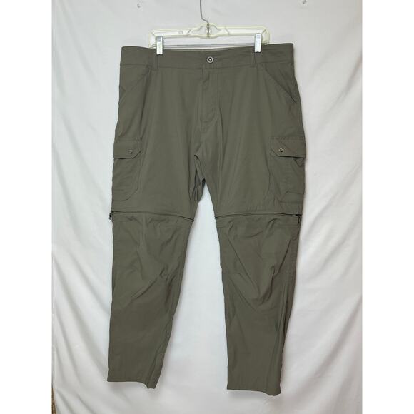Kuhl Men’s 40x30 Green Renegade Stealth Zip Off Convertible Hiking Pants Trails - Picture 1 of 8